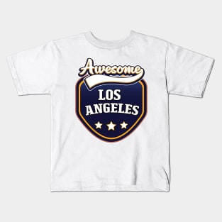 Los Angeles travel logo Kids T-Shirt